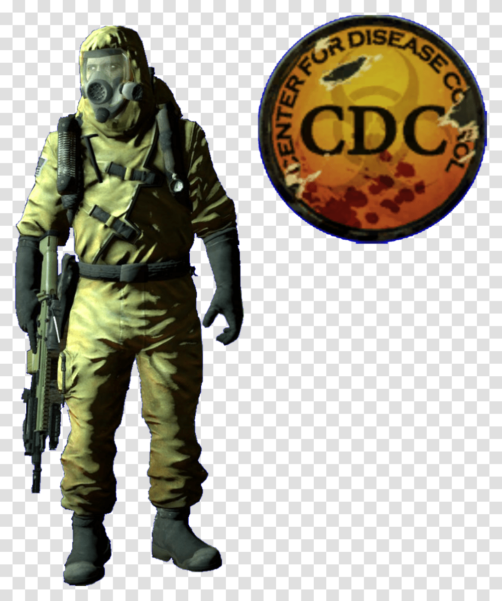 Cdc Bo2 Zombies, Person, Human, Helmet Transparent Png