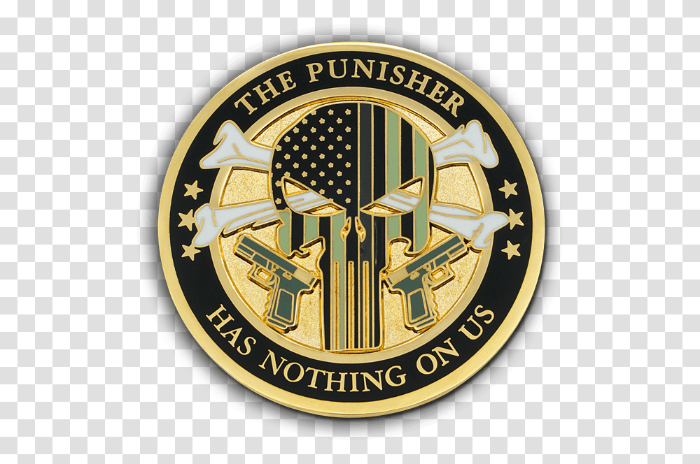 Cdc The Punisher Challenge Coin Fulton County Transit Authority, Logo, Trademark, Emblem Transparent Png