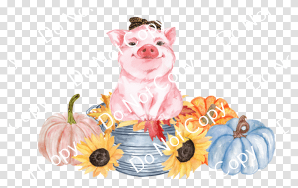 Cds Print N Cut Ready To Apply Fall Domestic Pig, Plant, Advertisement Transparent Png