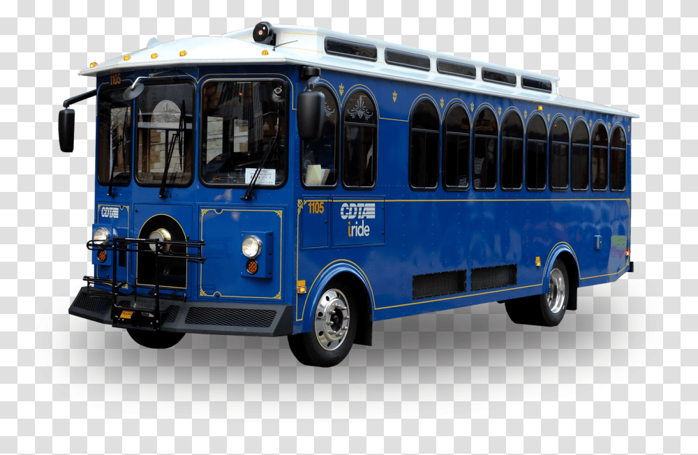 Cdta Saratoga Broadway Trolley Bus, Vehicle, Transportation, Tour Bus Transparent Png