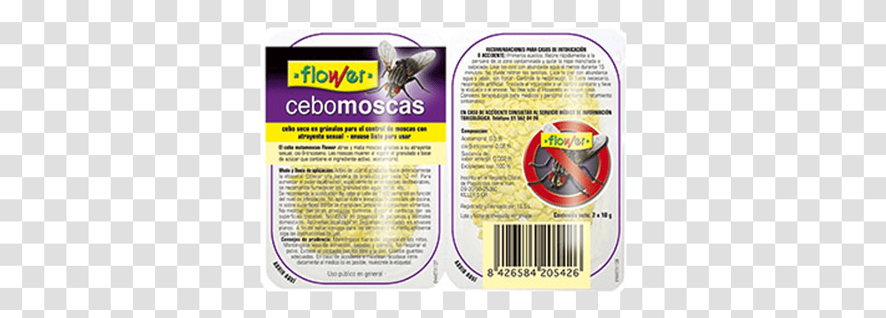 Cebo Para Moscas Flower, Label, Advertisement, Poster Transparent Png