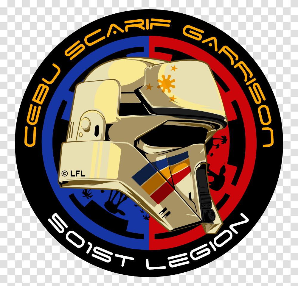 Cebu Scarif Garrison - 501st Legion Football Face Mask, Logo, Symbol, Trademark, Text Transparent Png