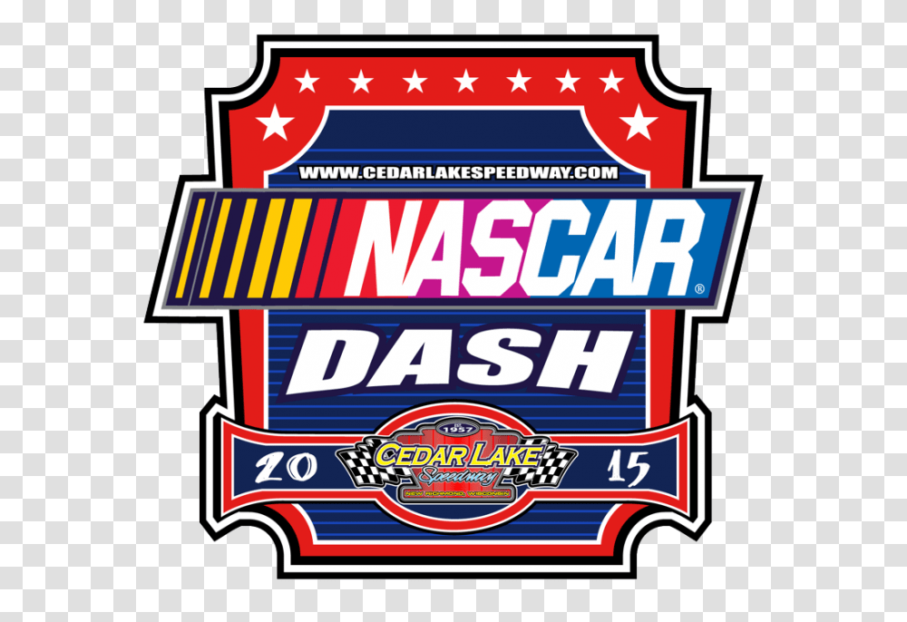 Cedar Lake Speedway Announces The First Ever Nascar Dash, Label, Paper, Logo Transparent Png