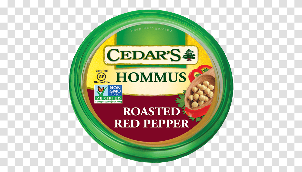 Cedars Garlic Lovers Hommus 8 Oz, Plant, Food, Label Transparent Png