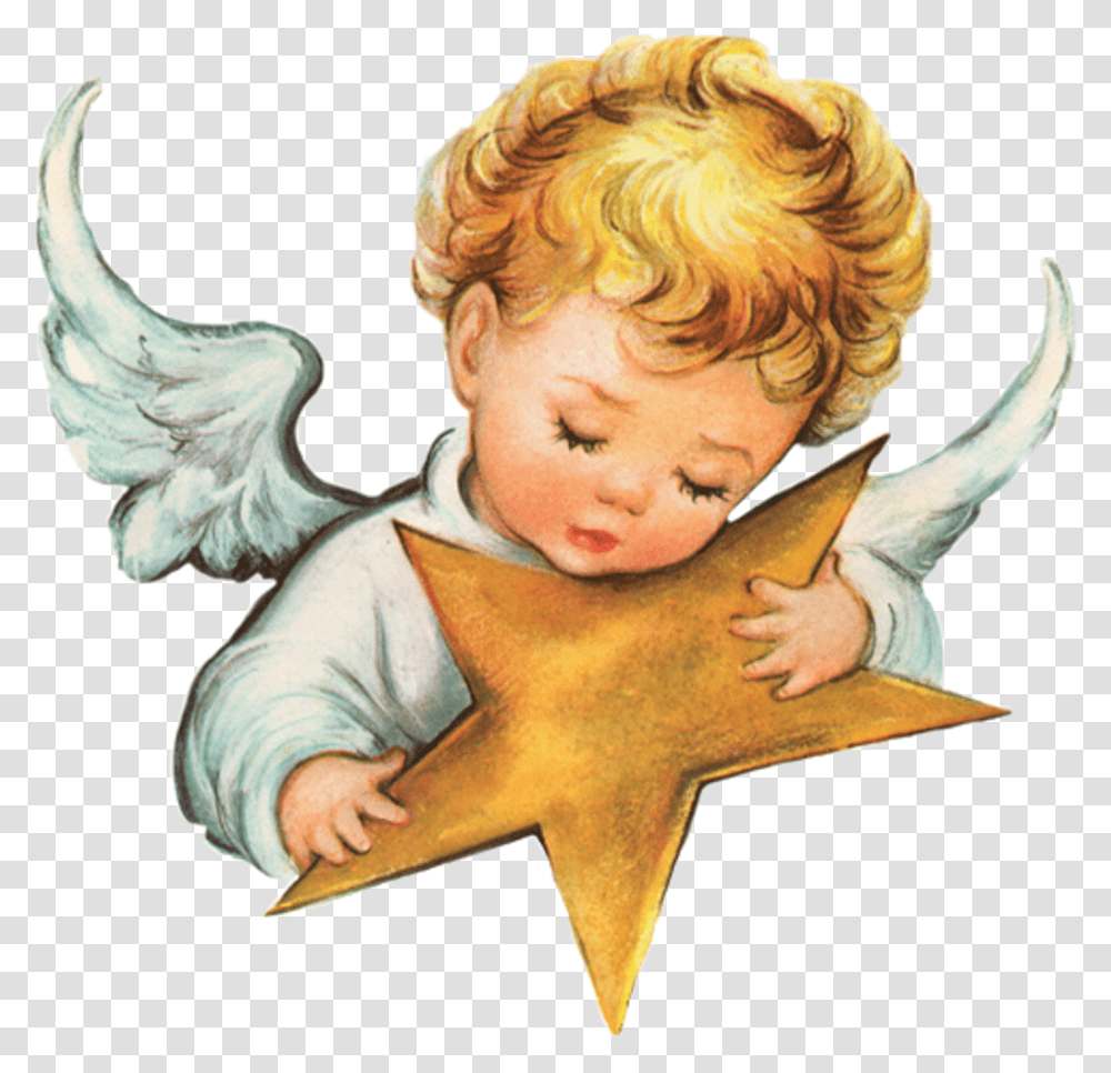 Ceiaxostickers Ceiaxo Paradise Vintage Retro Aesthetic Vintage Baby Angel, Person, Human, Cupid Transparent Png
