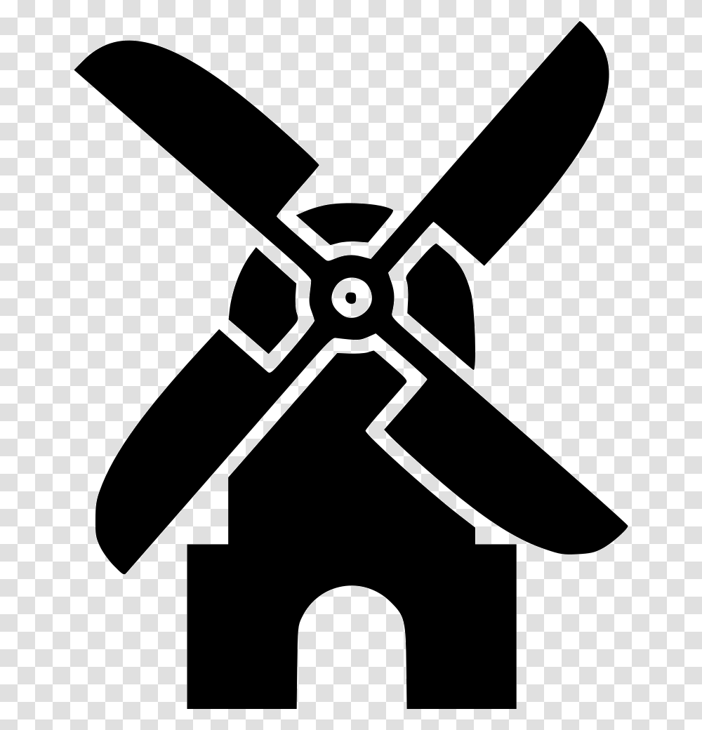 Ceiling Fan, Stencil, Machine, Silhouette, Propeller Transparent Png