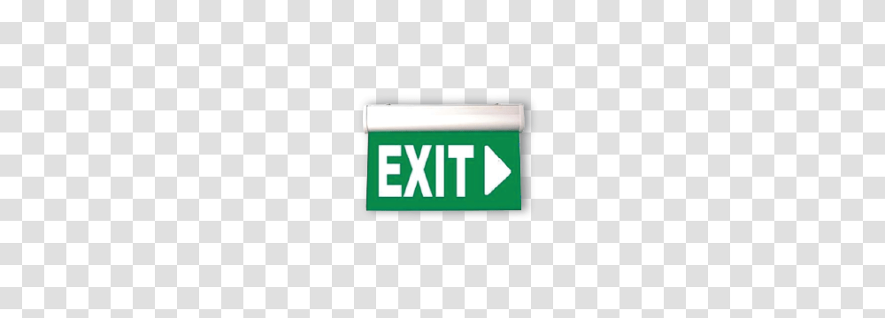 Ceiling Mounted Led Exit Sign With Arrow, Label, First Aid Transparent Png