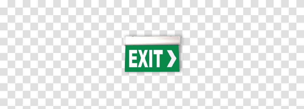 Ceiling Mountedled Exit Sign With Arrow, First Aid, Road Sign Transparent Png