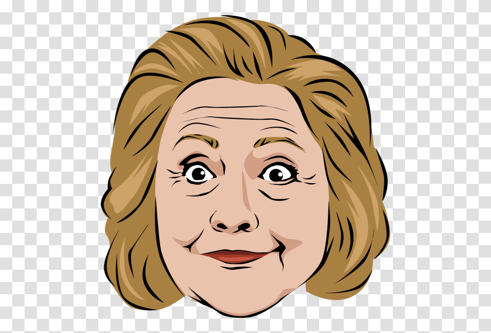 Celebmoji Politics Stickers Trump Clinton Obama Messages Cartoon, Face, Person, Human, Head Transparent Png