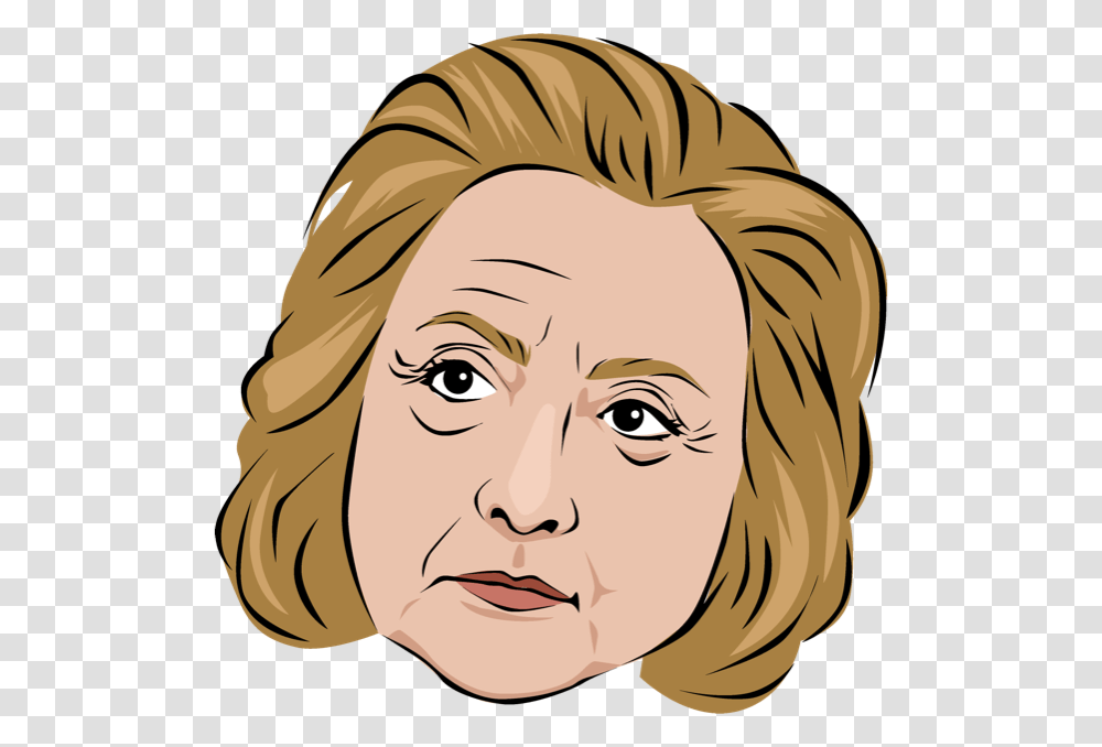 Celebmoji Politics Stickers Trump Clinton Obama Messages Illustration, Face, Person, Head, Hair Transparent Png