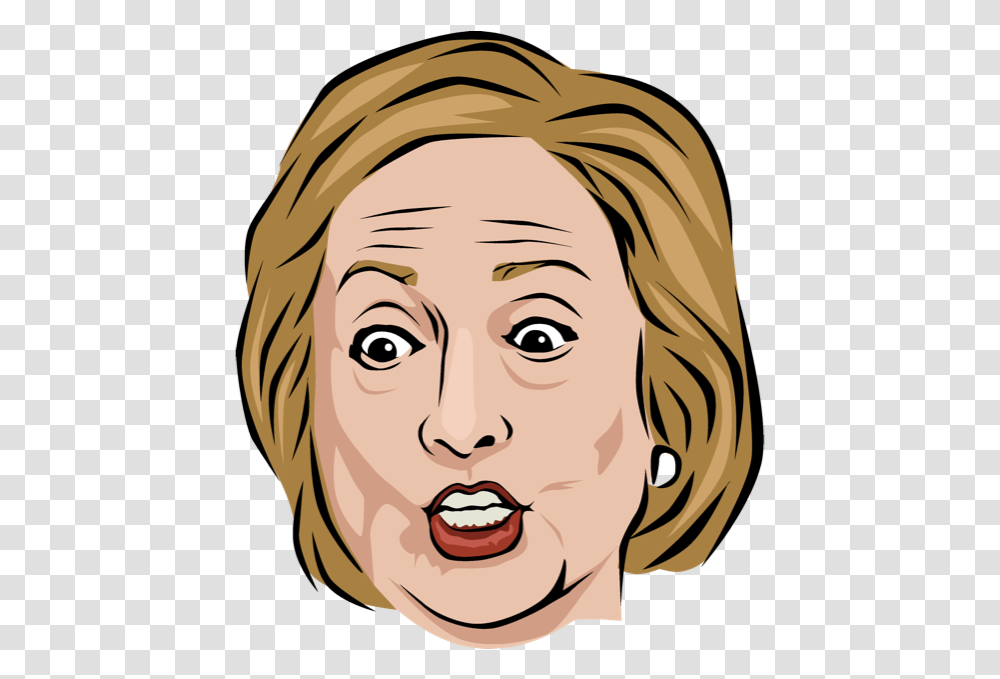Celebmoji Politics Stickers Trump Clinton Obama Messages Illustration, Face, Person, Head, Smile Transparent Png