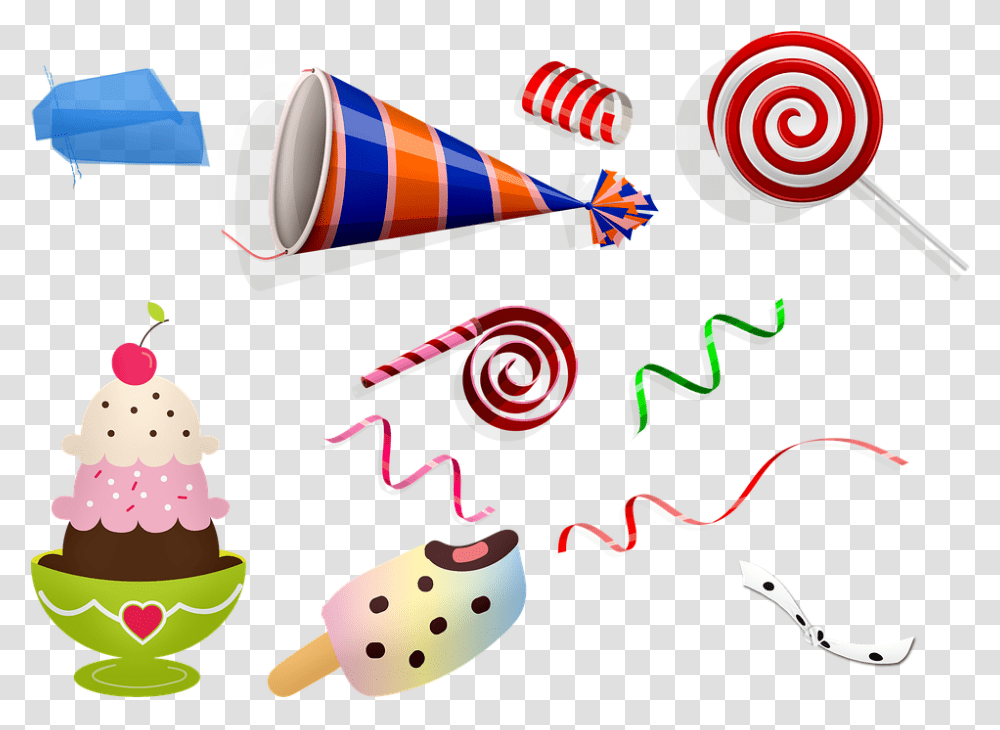 Celebracin De Regalos Pastel Confeti Clipart Ice Cream Party, Game, Darts, Food, Wedding Cake Transparent Png