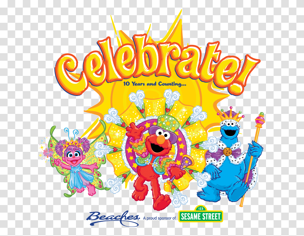 Celebrate 10 Years Beaches Resorts And Sesame Street Sesame Workshop, Crowd, Doodle, Drawing Transparent Png