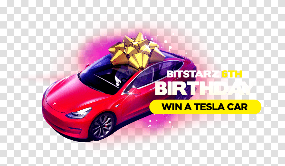 Celebrate Bitstarz 6th Birthday Amp Win A Tesla Tesla Model, Tire, Car, Vehicle Transparent Png