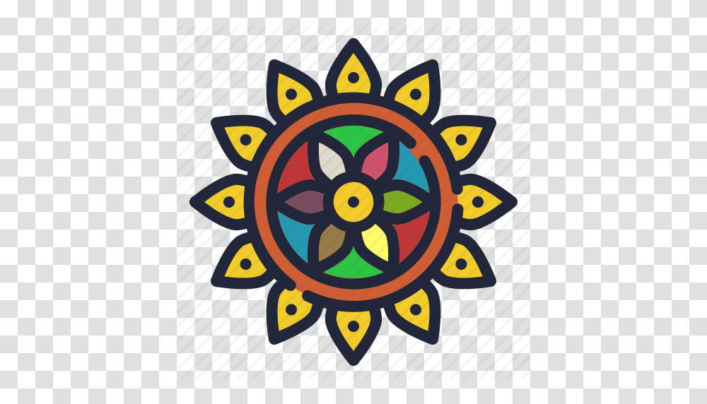 Celebrate Decorate Decoration Diwali Hindu Holi Rangoli Icon, Machine, Wheel, Steering Wheel, Logo Transparent Png