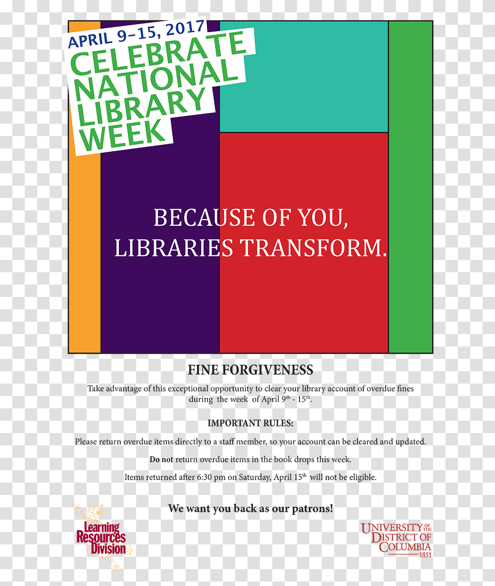 Celebrate National Library Week April 9 15 Graphic Design, Poster, Advertisement, Flyer, Paper Transparent Png