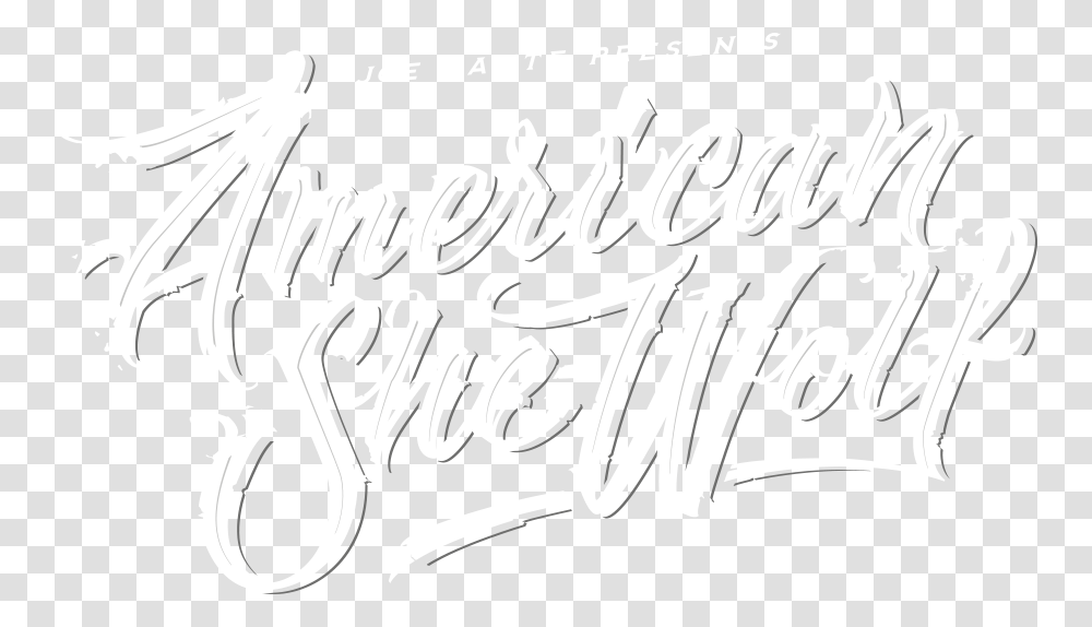 Celebrate The 4th With This Gore Amp Drool Streaked Poster American She Wolf, Calligraphy, Handwriting, Word Transparent Png