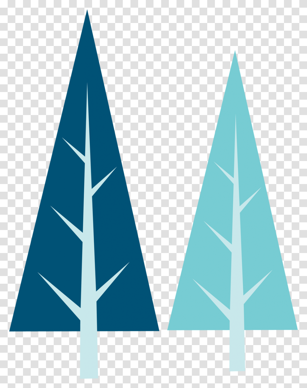 Celebrate Winter Trees Svg Cut File Blue Winter Trees, Triangle, Cone, Plant, Arrowhead Transparent Png