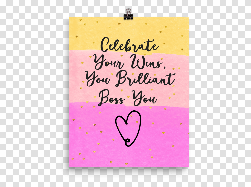 Celebrate Your Wins Wall Art Decor Cute Workspace Decor Calligraphy, Poster, Advertisement Transparent Png