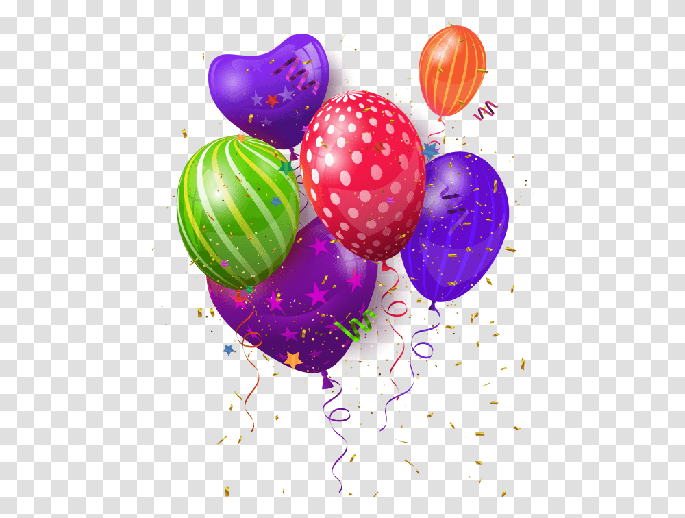 Celebration Balloons, Paper, Confetti Transparent Png