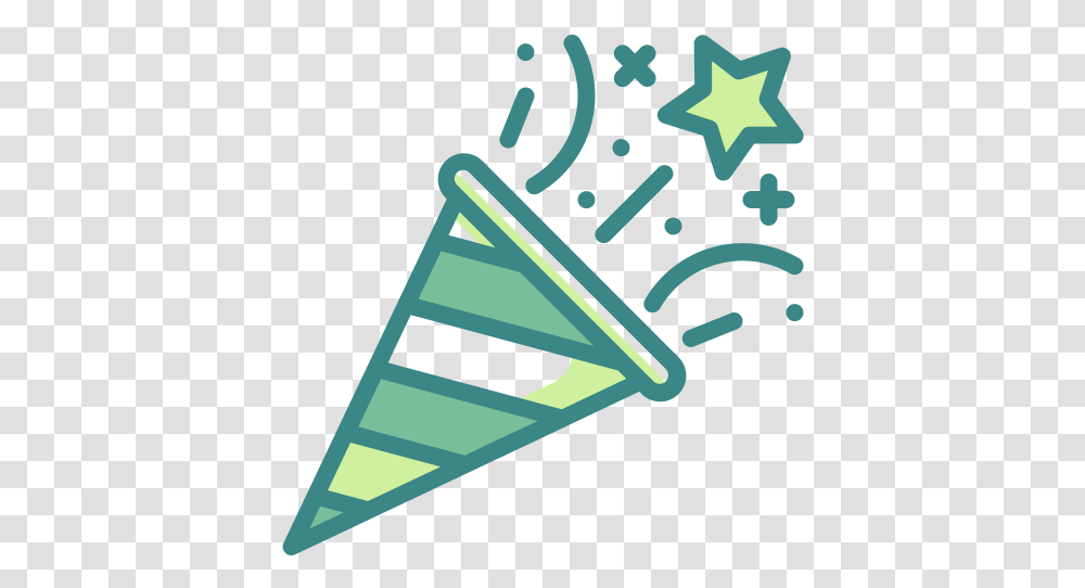 Celebration Christmas Confetti Garland New Party Year Celebration Icon Green, Triangle, Symbol, Star Symbol Transparent Png