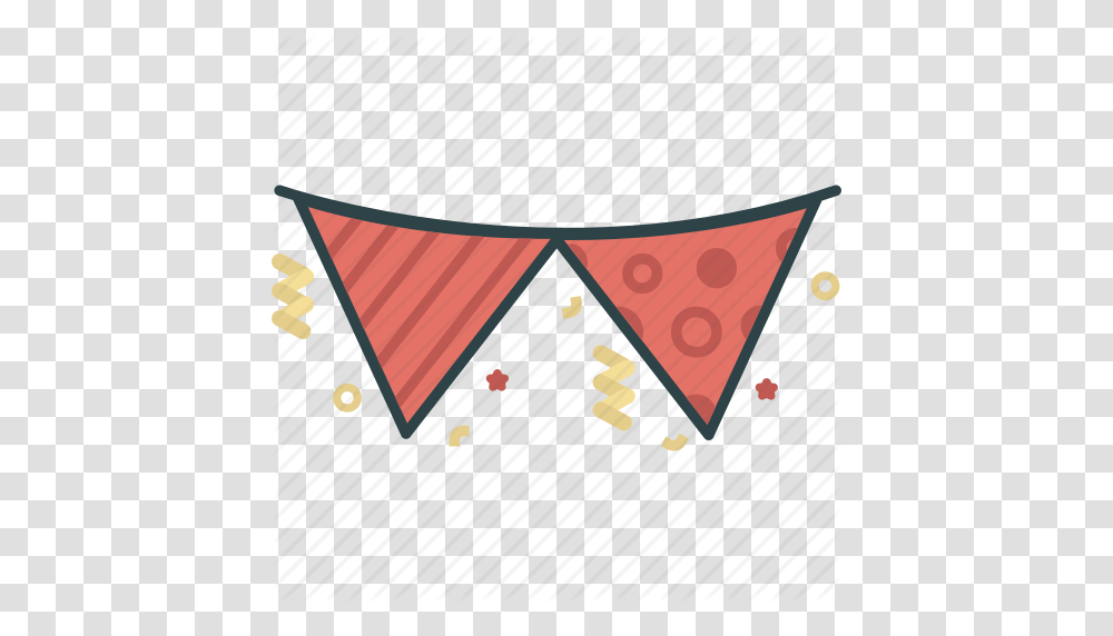 Celebration Confetti Flag Gala New Year Party Partyevent Icon, Triangle, Sweets Transparent Png