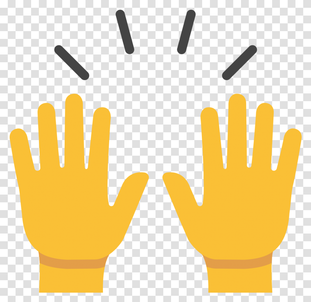 Celebration Emoji Emoji Raising Hands, Apparel, Glove Transparent Png