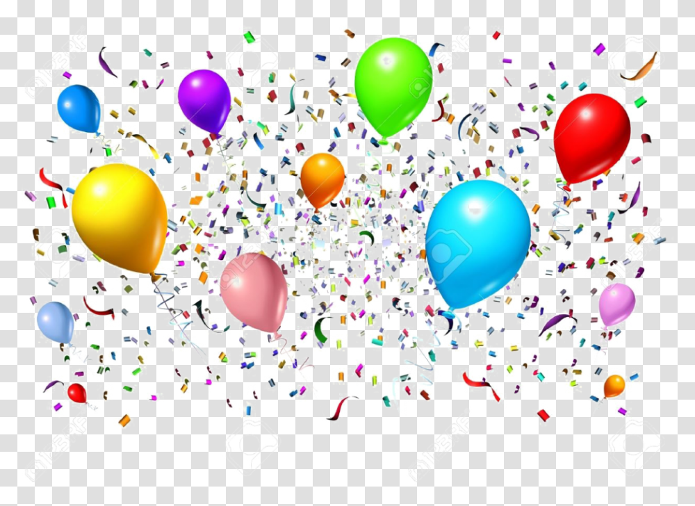 Celebration Free Image Birthday Celebration, Balloon, Paper, Confetti Transparent Png