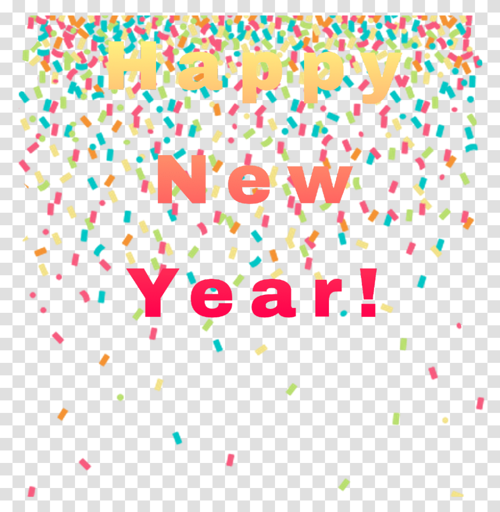 Celebration Newyear Happy Happynewyear Confetti Background Confetti Clipart, Paper Transparent Png
