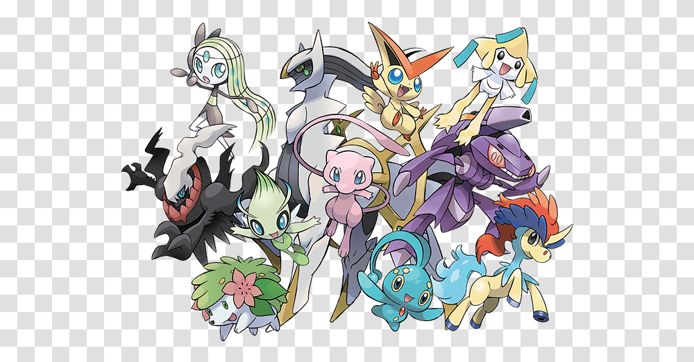 Celebrations For 20th Anniversary Mythical Pokemon, Comics, Book, Graphics, Art Transparent Png