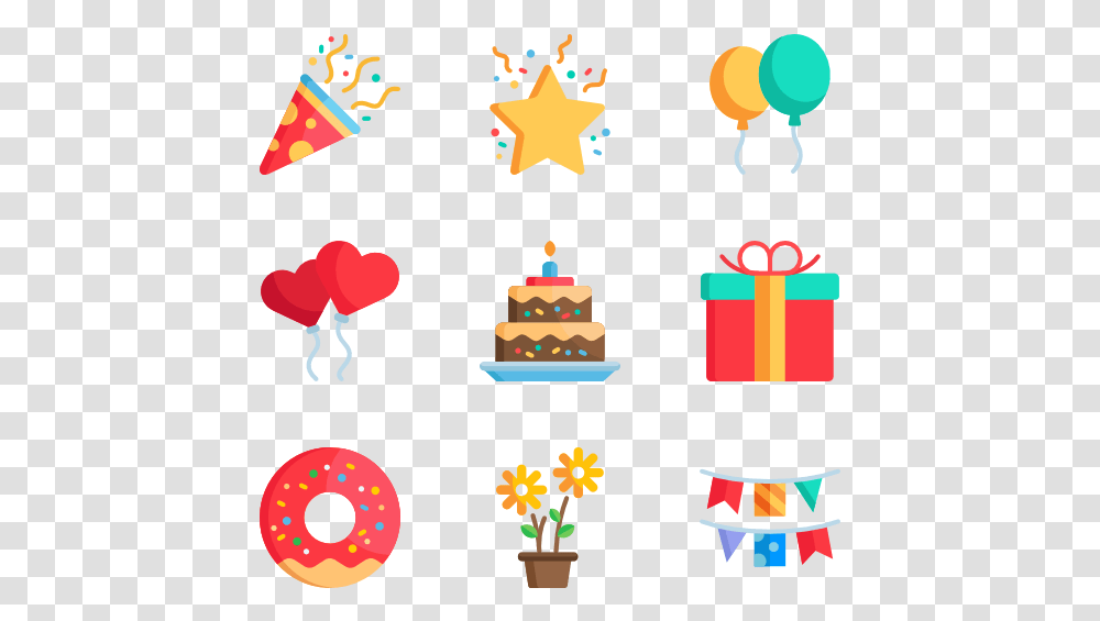 Celebrations Happy Birthday Icon, Food, Dessert, Cake Transparent Png