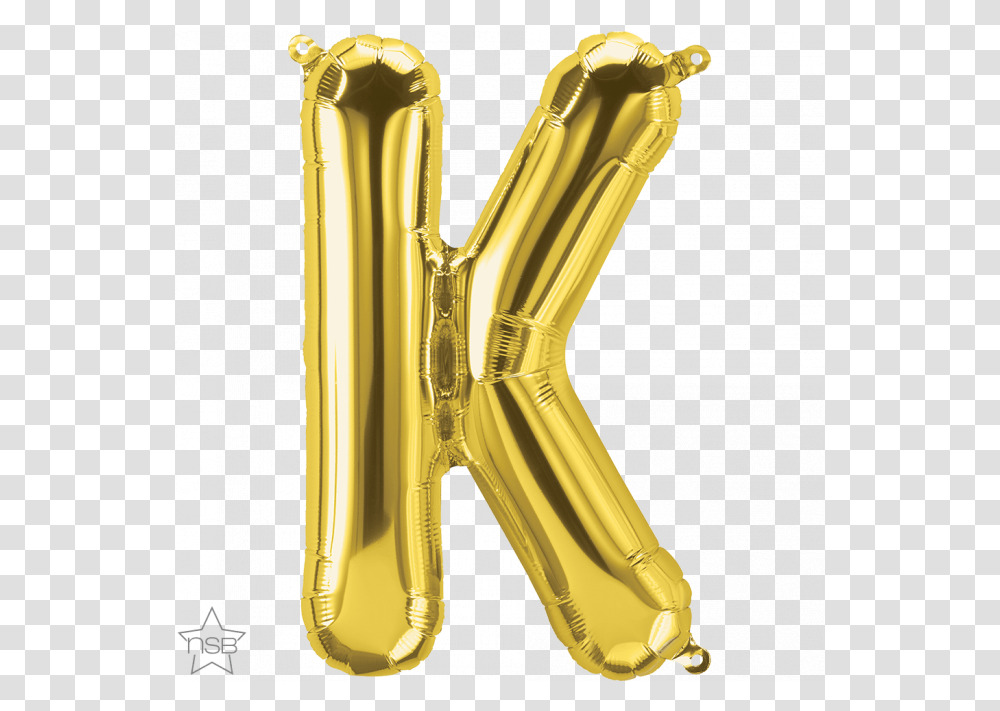Celebrations & Occasions North Star Air Filled Phrase Foil Gold Balloon Letter K, Trophy, Bronze, Text, Architecture Transparent Png