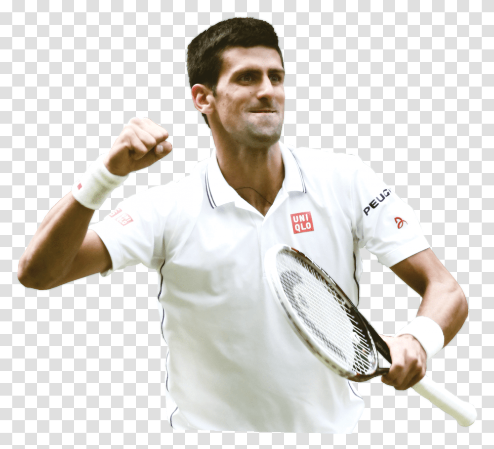 Celebrities Novak Djokovic, Person, Human, Tennis Racket, Sport Transparent Png