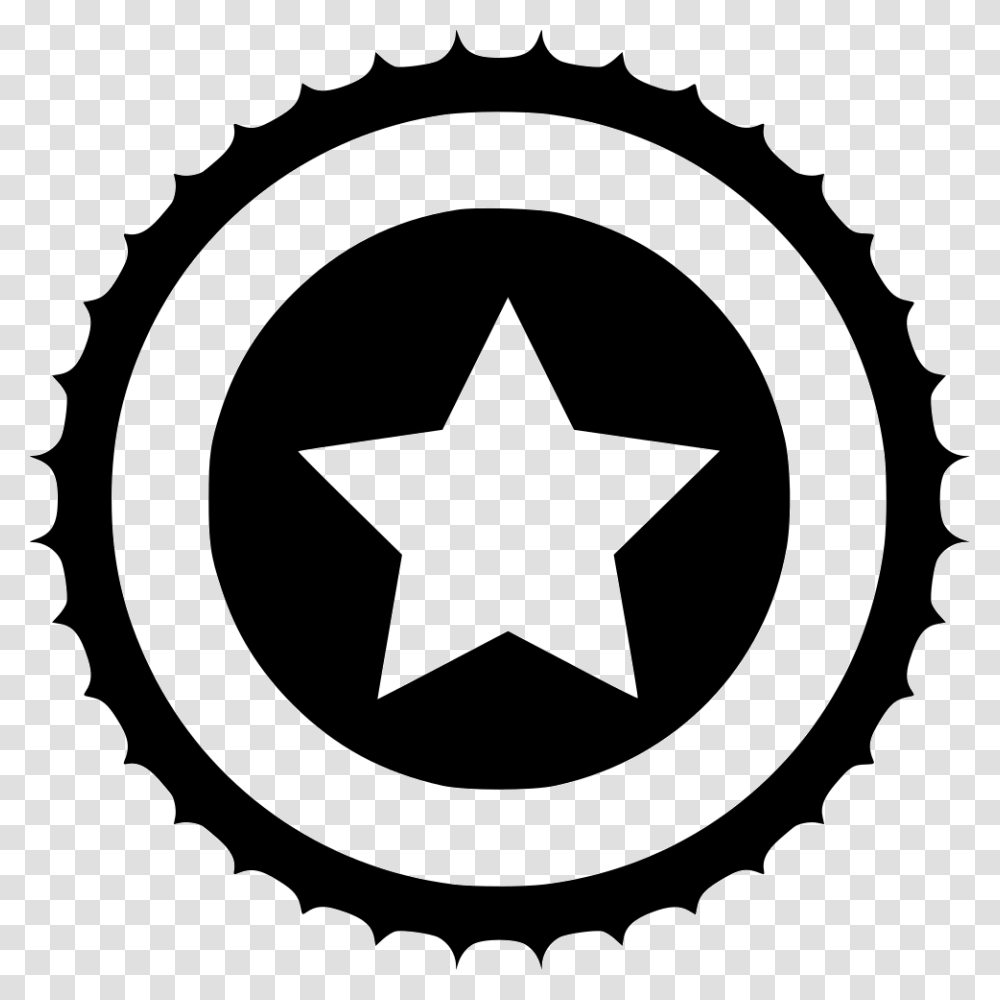 Celebrity Logo Captain America, Star Symbol, Gear, Machine Transparent Png