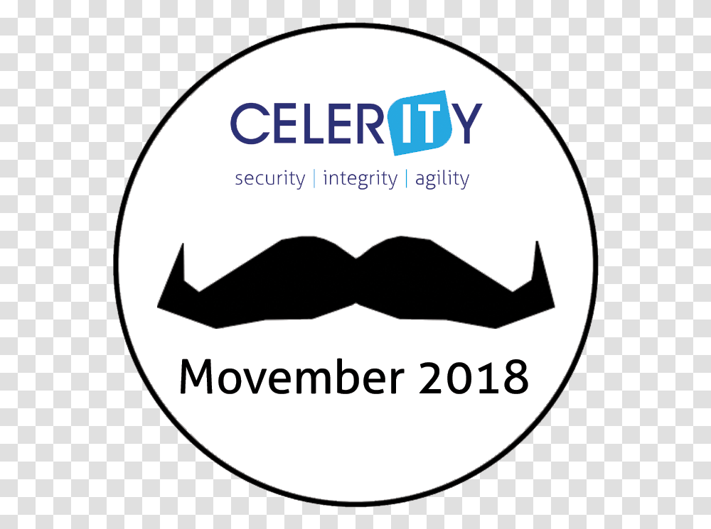 Celerity Movember 2018 Dot, Mustache, Stencil, Label, Text Transparent Png