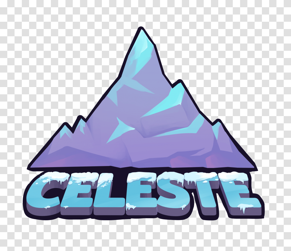 Celeste Video Game Logo, Triangle, Outdoors, Nature, Ice Transparent Png
