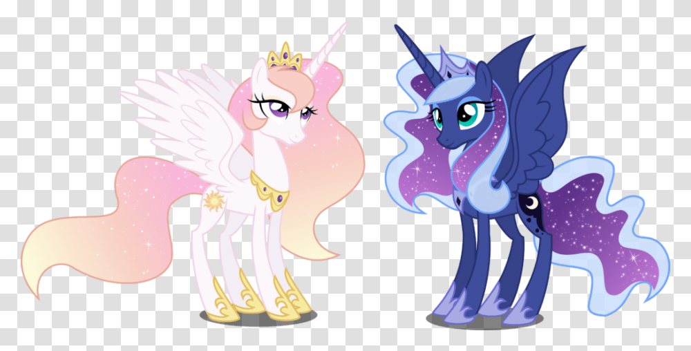 Celestia And Luna Are My Little Pony Alicorn Princesses Princess Luna Princess Celestia, Animal, Coffee Cup Transparent Png