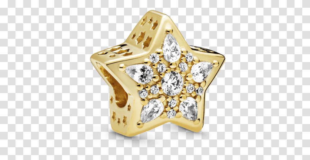 Celestial Star Charm Celestial Star Charm Pandora, Accessories, Accessory, Jewelry, Gold Transparent Png