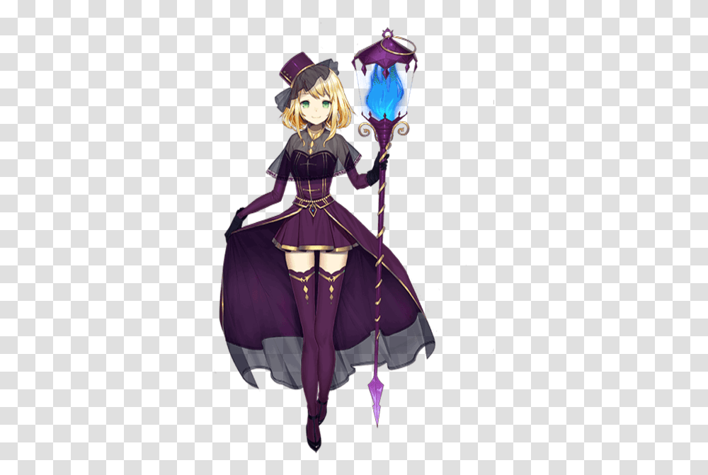 Celina Anime Girl With Staff Full Size Girl With A Staff Anime, Costume, Manga, Comics, Book Transparent Png