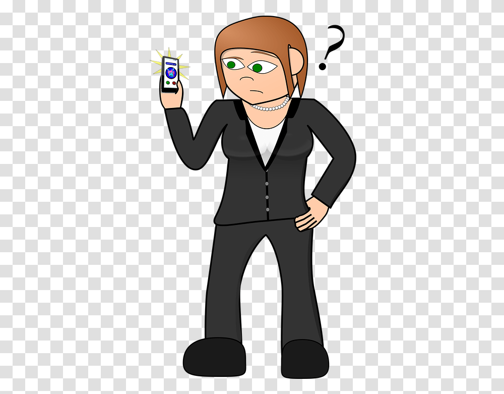 Cell Phone Caller Unknown Cartoon Boy With Mobile Phone, Clothing, Sleeve, Long Sleeve, Person Transparent Png