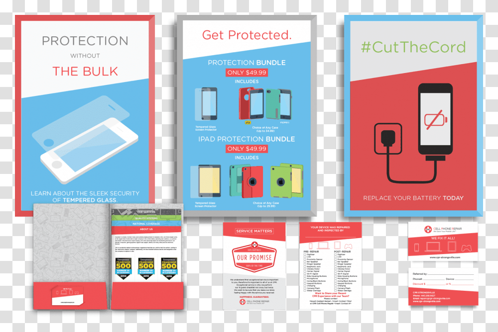 Cell Phone Repair Advertisement, Poster, Flyer, Paper, Brochure Transparent Png