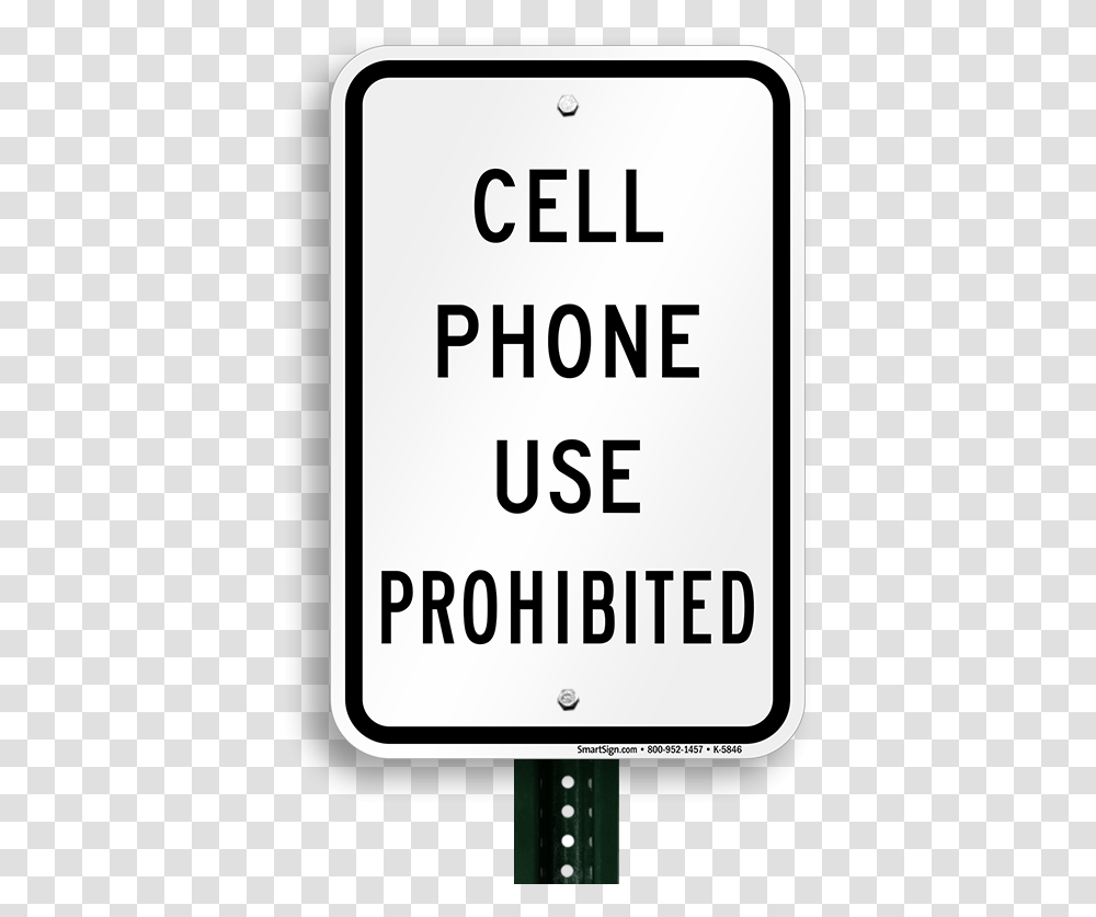 Cell Phone Use Prohibited Sign Sign, Texting, Mobile Phone, Hand-Held Computer Transparent Png