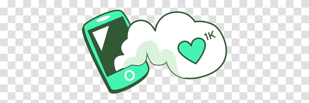 Cellphone 1k Post Likes & Svg Vector File Clip Art, Symbol, Recycling Symbol, Heart, Text Transparent Png