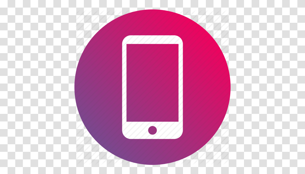 Cellphone Gradient Mobile Phone Mobile Phone Icon Pink, Electronics, Cell Phone, Iphone, Ipod Transparent Png