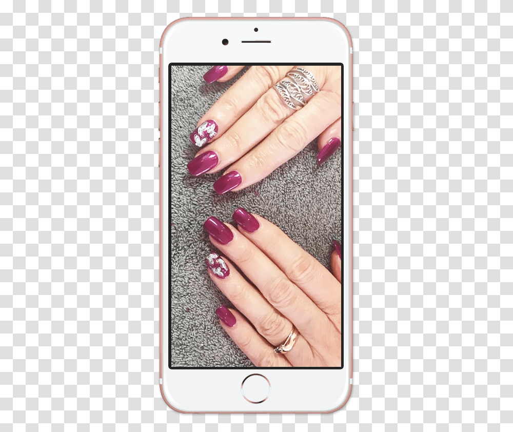 Cellphone Nail Polish, Person, Manicure, Ring, Mobile Phone Transparent Png