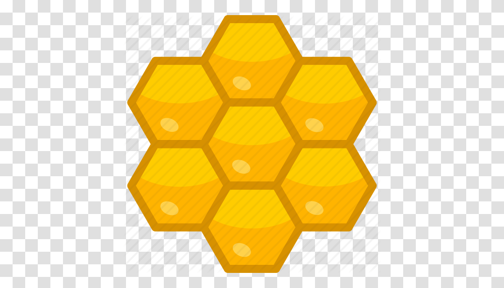 Cells Comb Golden Hexagonal Honey Honeycomb Pattern Icon, Food, Toy Transparent Png