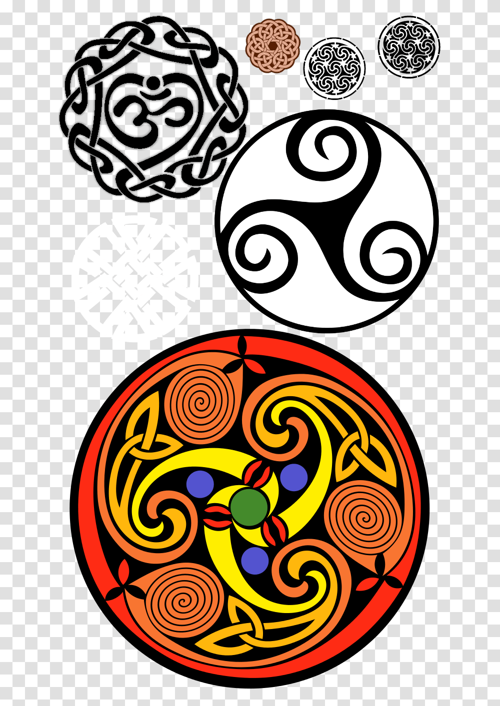 Celtic Celtic Symbols Celtic Knots Celtic Knot Triskele Triple Spiral, Pattern, Floral Design Transparent Png