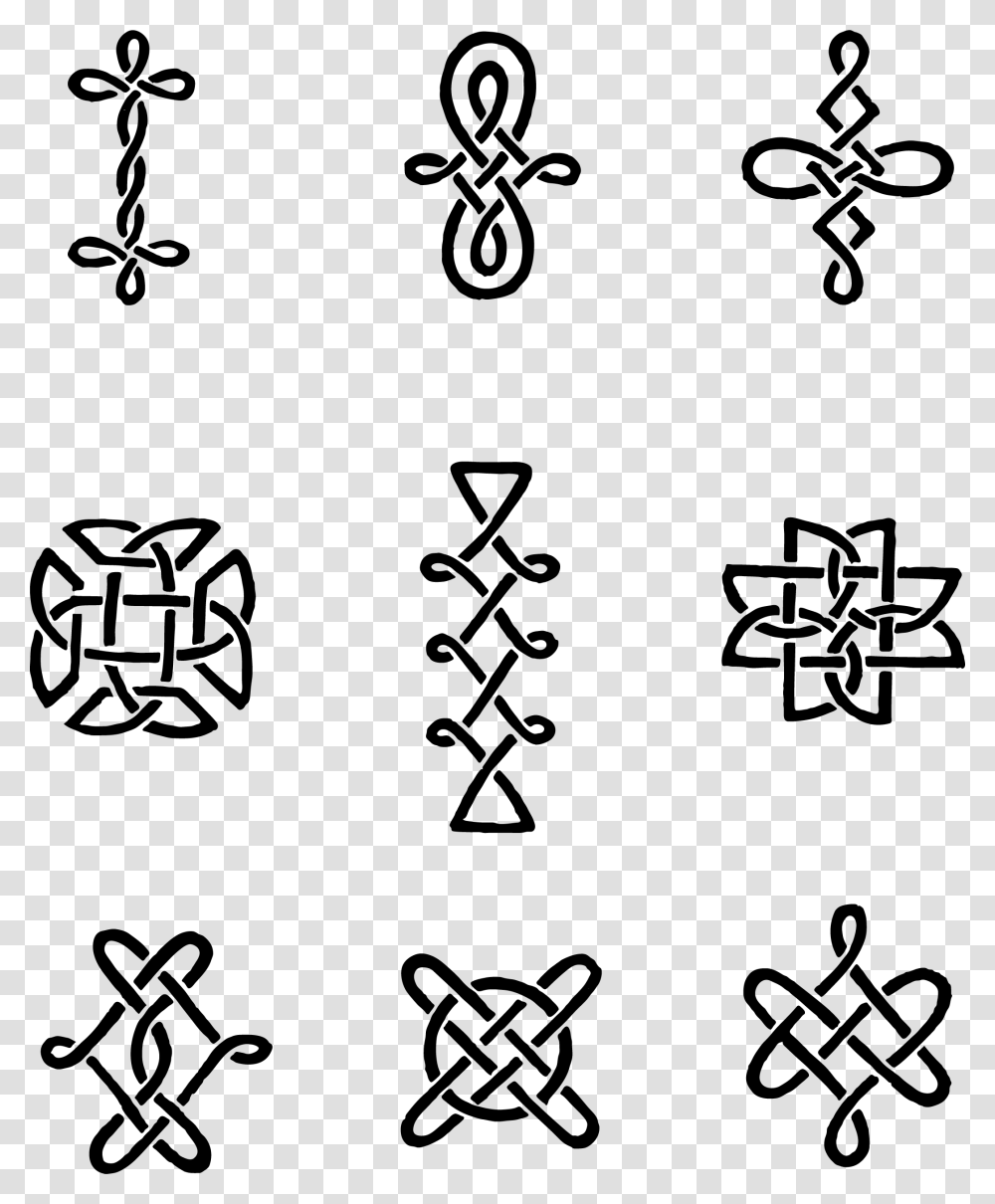 Celtic Clip Art, Alphabet, Stencil Transparent Png