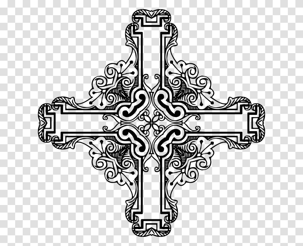 Celtic Cross Free Vintage Crucifix Clipart, Gun, Weapon, Weaponry Transparent Png