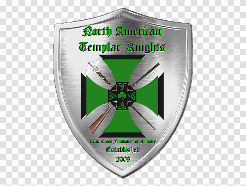 Celtic Cross Templar Knights Amp North American Templar Emblem, Shield Transparent Png